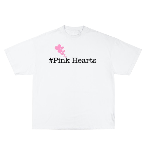 #Pink Hearts Tee